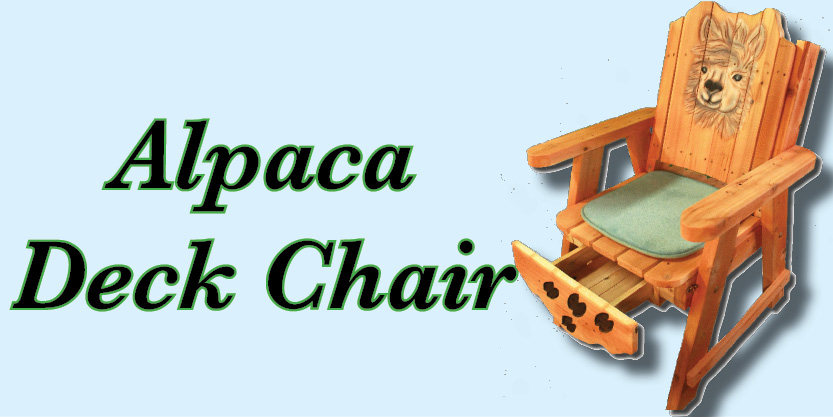 Alpaca chair, deck chair, deck lounge chair